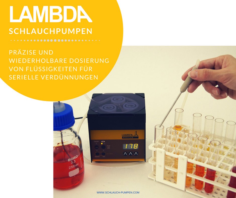 LAMBDA Dosierpumpe in der Mikrobiologie
